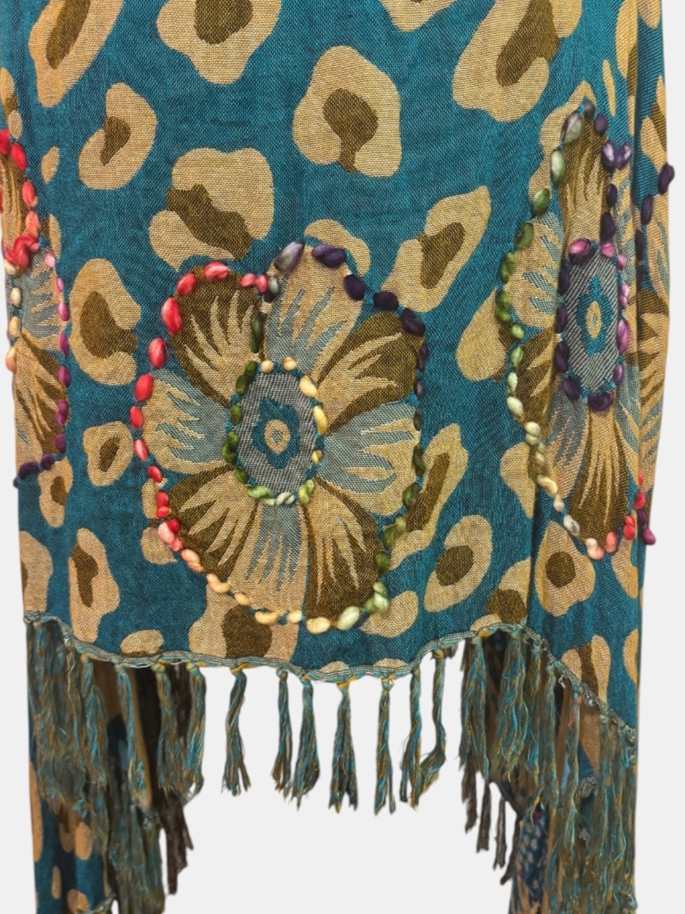 Raj Boho Embroidered Long Vest - Picture 6 of 6
